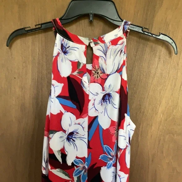 Jennifer Lopez dress floral print high low cut out detail sleeveless XS - Picture 13 of 16